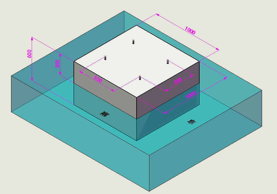 箱體式太陽能殺蟲燈地基施工圖紙